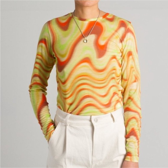 Paloma Wool Dilema Shirt Size Small swirl colorful - Picture 2 of 7